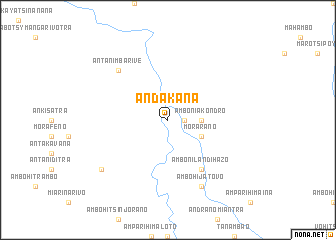 map of Andakana