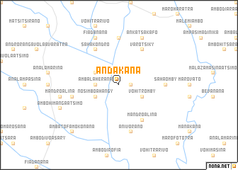 map of Andakana