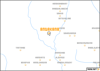 map of Andakana