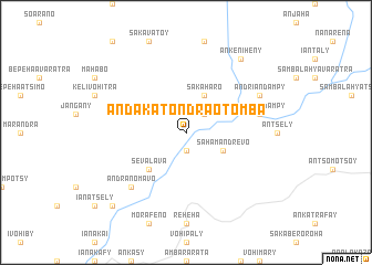 map of Andakatondraotomba