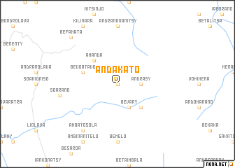 map of Andakato