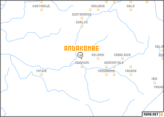 map of Andakombe