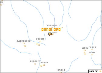 map of Andalara