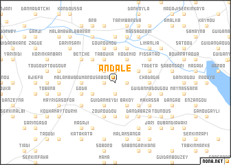 map of Andalé