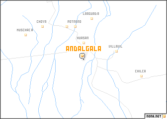 map of Andalgalá