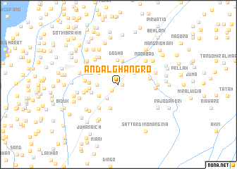 map of Āndal Ghāngro