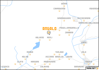 map of Andalo