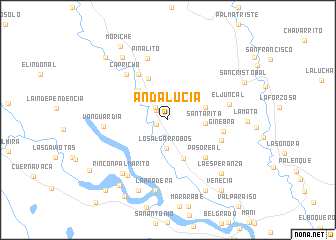 map of Andalucía