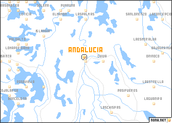 map of Andalucía