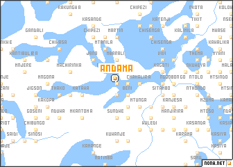 map of Andama