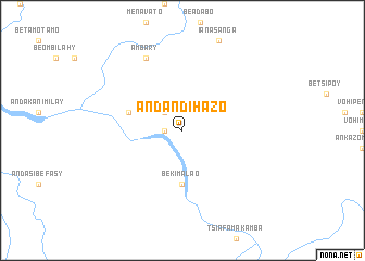 map of Andandihazo