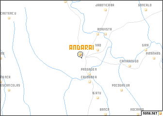 map of Andaraí