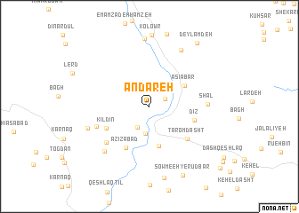 map of Andareh