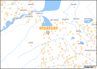 map of Andargām