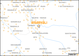 map of Andār Kolī