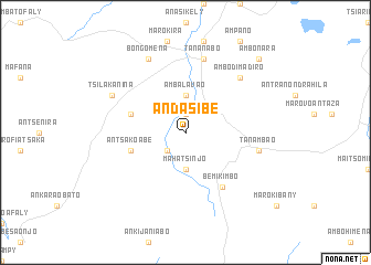 map of Andasibe