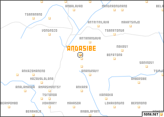 map of Andasibe