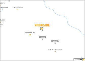 map of Andasibe