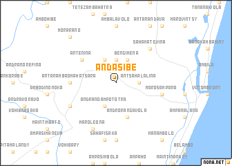 map of Andasibe