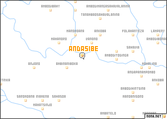 map of Andasibe