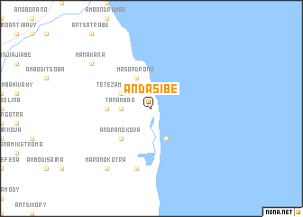 map of Andasibe