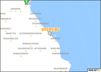 map of Andasibe