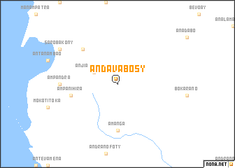 map of Andavabosy