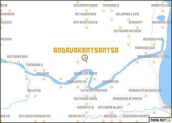 map of Andavakantsantsa