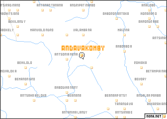 map of Andavakomby