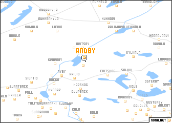 map of Andby