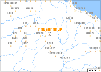 map of Andeamarup