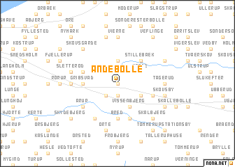 map of Andebølle