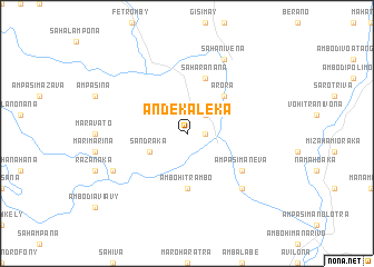 map of Andekaleka