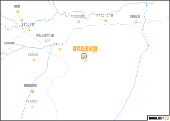 map of Andeko