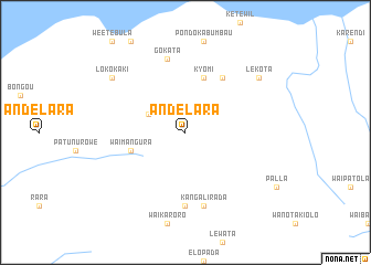 map of Andelara