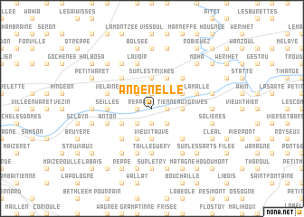 map of Andenelle