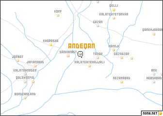 map of Andeqān