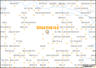 map of An der Heide
