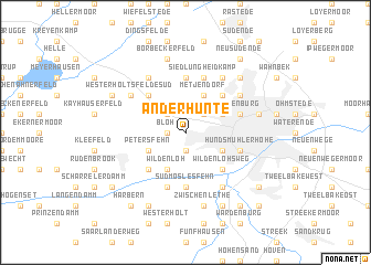 map of An der Hunte