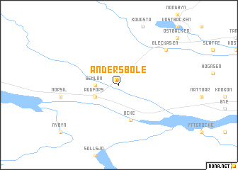 map of Andersböle