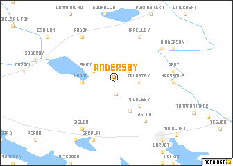 map of Andersby