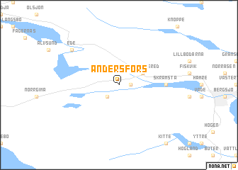 map of Andersfors