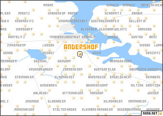map of Andershof