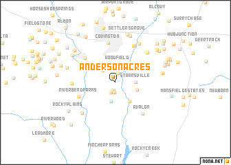 map of Anderson Acres