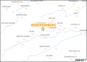 map of Andersonburg