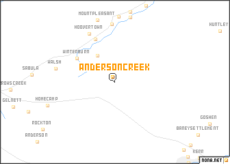 map of Anderson Creek