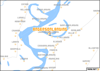 map of Anderson Landing