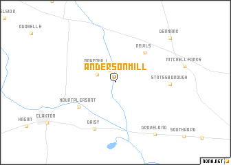 map of Anderson Mill