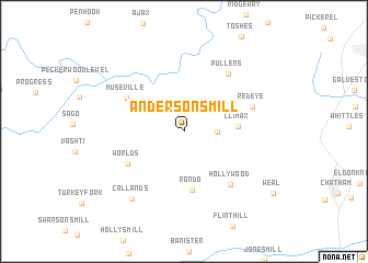 map of Andersons Mill