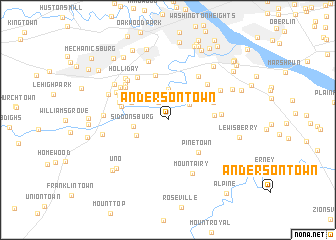 map of Andersontown